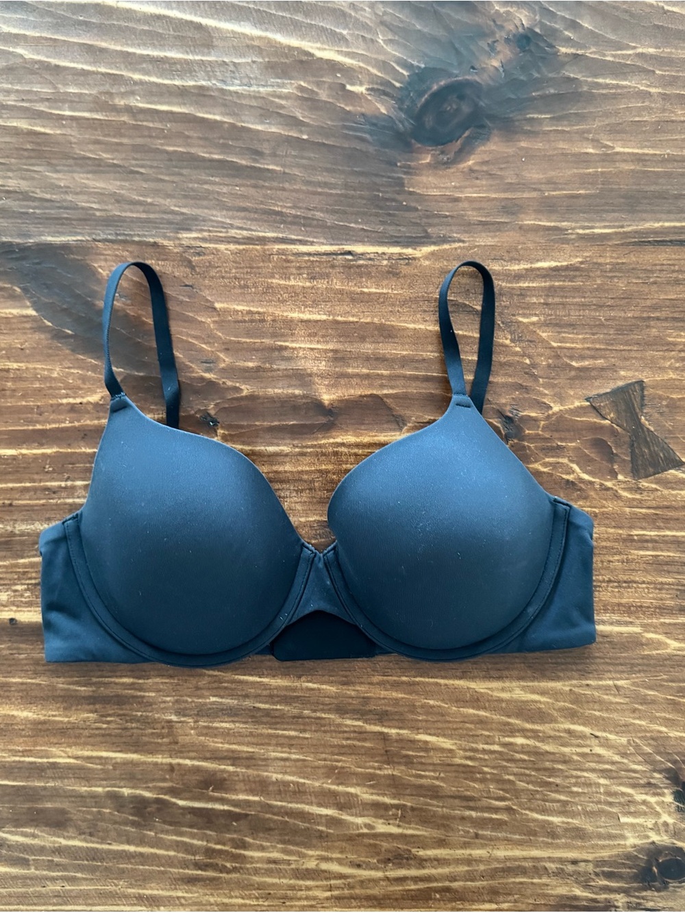 EUC SKIMS Fits Everybody T-Shirt Bra Onyx 36C